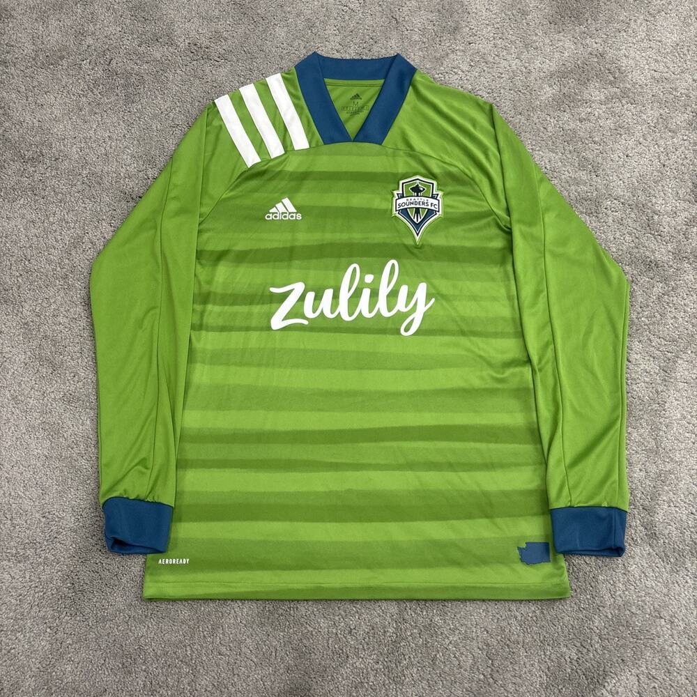 Adidas Seattle Sounders Zulily Keeper Long Sleeve Soccer Jersey Size Medium 2019